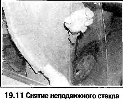 11. Сместите неподвижное стекло вперед и снимите…
