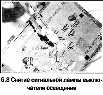8. Снимите выключатель. Поверните держатель…