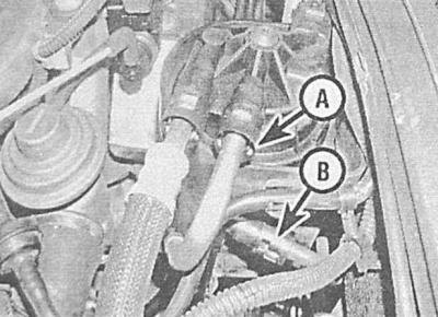 На дизельных моделях 1.7 л DOHC отсоедините…