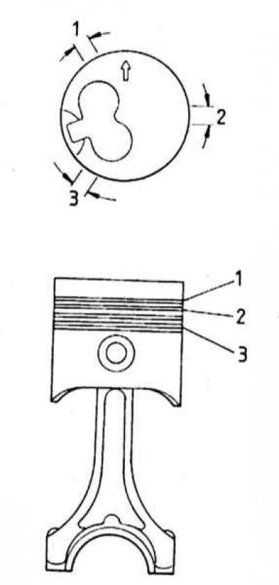 Поршень с шатуном схема