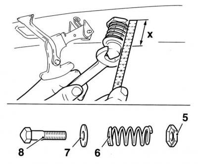1 - Защелка; 2 - Шайба; 3 - Пружина; 4 -…