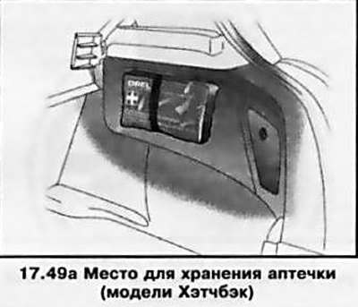 Дорожная аптечка крепится к левой или правой…