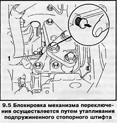 5. Установив механизм переключения в положение…
