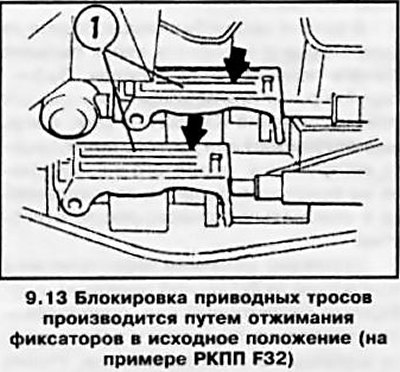13. Отжав назад, заблокируйте фиксаторы обоих…