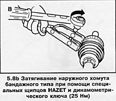 8. Закрепите пыльник новыми хомутами — строго…