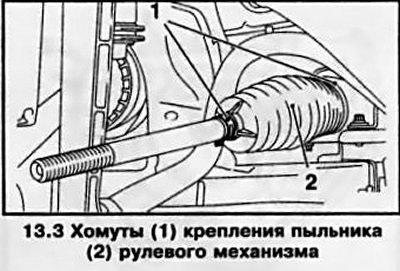 Замечание: Внутренний хомут придется срезать.