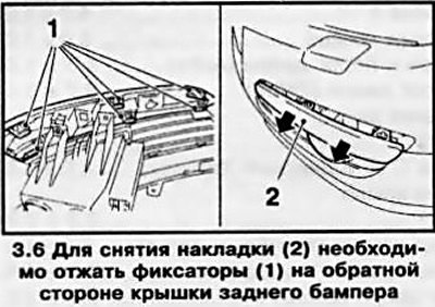 6. Отожмите фиксаторы с обратной стороны крышки…
