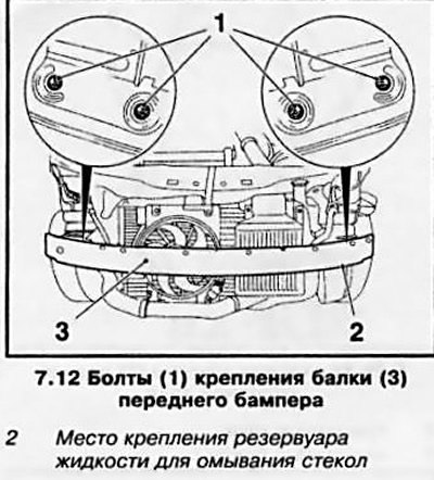 12. Выверните крепежный болт и снимите с балки…