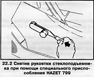 2. Рукоятка стеклоподъемника (при соответствующей…