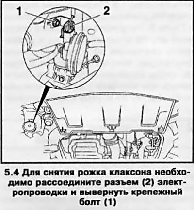 4. Рассоедините разъем электропроводки (см. сопр.…