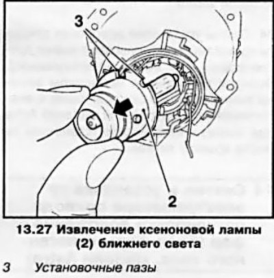 27. Установите новую лампу в посадочное гнездо…