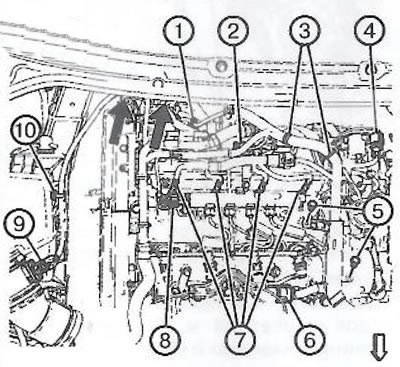4. Отвернуть два болта (5).