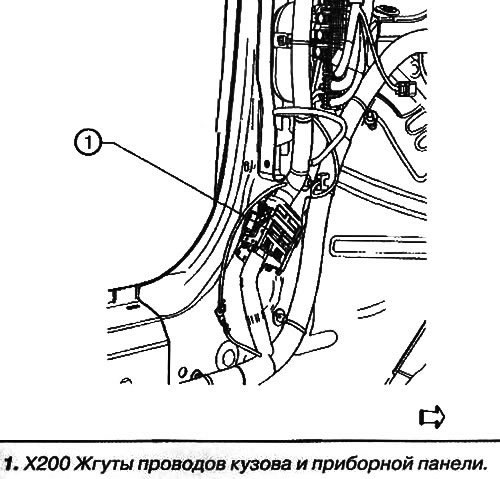 Жгут проводов кузова