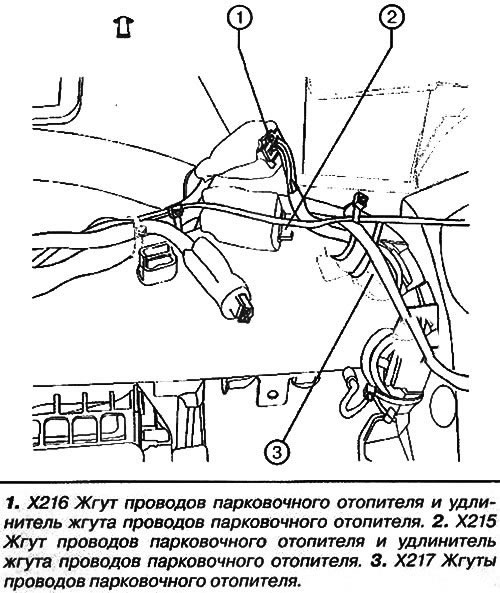 Жгут проводов автономного (парковочного) отопителя
