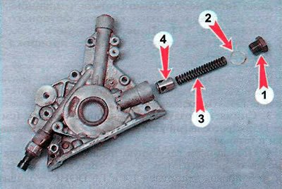 6. Снимаем с пробки 1 уплотнительное кольцо 2…