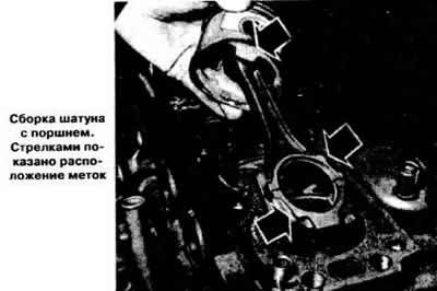 Детали кривошипно-шатунного механизма: А -…