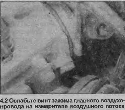 2. Ослабьте винт зажима и отсоедините главный…