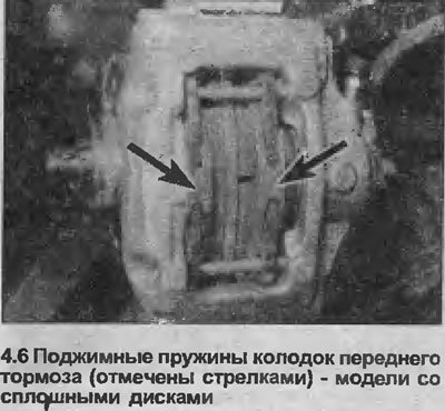 6. Запомните, как установлены поджимные пружины…