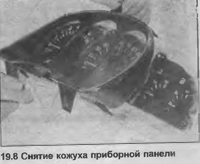8. Выпустите две крепежные скобы сверху панели и…