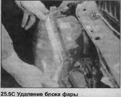 5. Открутите три винта крепления и снимите блок…