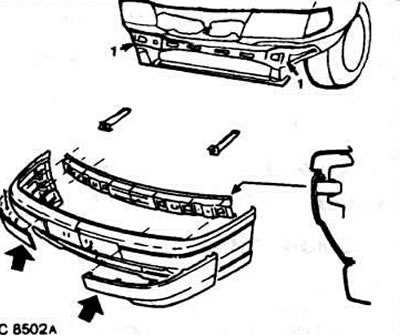 Как крепится передний бампер на опель зафира б