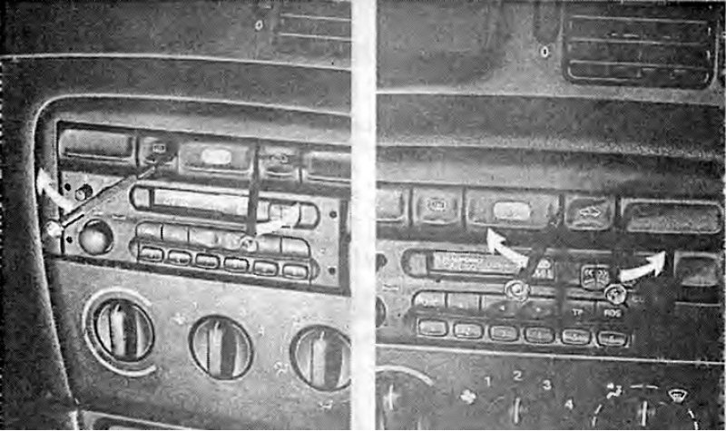 Демонтаж выключателя аварийной сигнализации.…