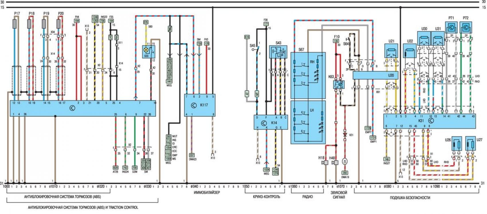 Опель вектра б тормозная система схема