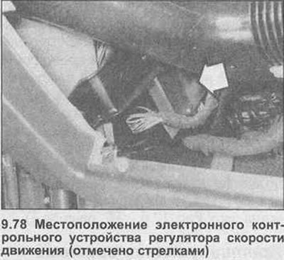 78. Блок управления размещен позади бардачка в…