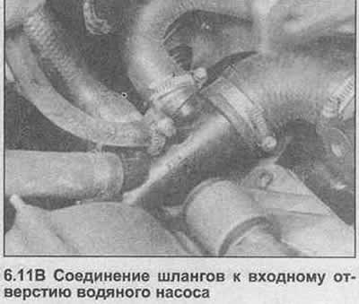 11. Найдите шланги охлаждающей жидкости с правой…