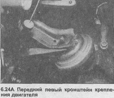 24. Открутите гайки из верха обоих кронштейнов…