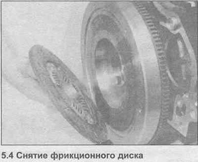 4. Поднимите покрытие с маховика, снимите…