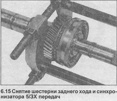 15. Используя экстрактор, снимите шестерню…