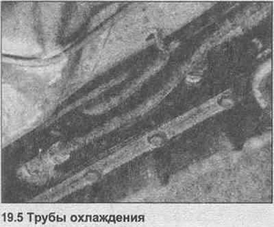 5. Отсоедините трубы охлаждения от трансмиссии…