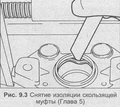 17. Разместите уплотнение поршня в канавке…