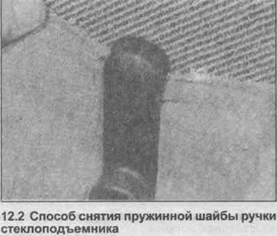 2. Проденьте кусок ткани позади ручки. чтобы…