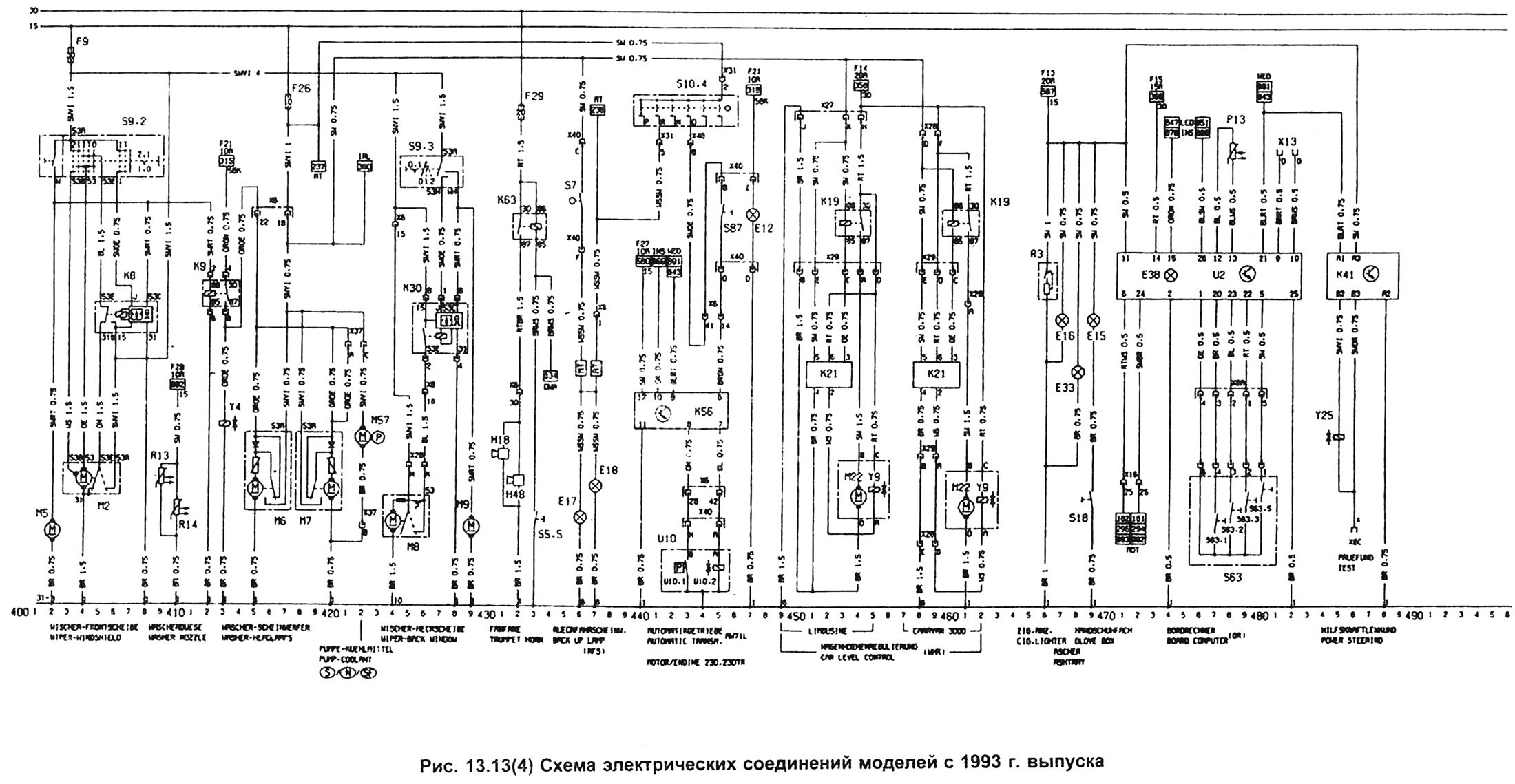 Электрическая схема опель мовано