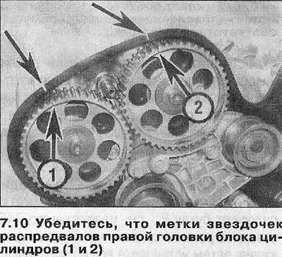 7. Стяните зубчатый ремень со звездочек и снимите…