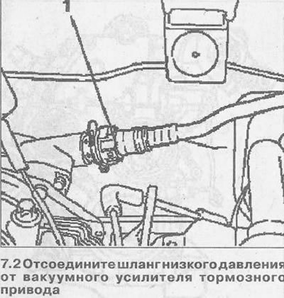 3. Отсоедините шланг 2 низкого давления от…