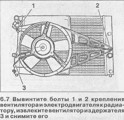 8. Вывинтите болты крепления электродвигателя к…