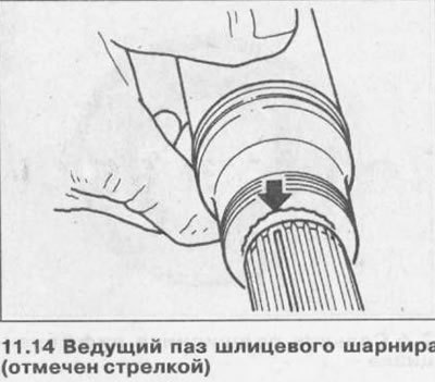 15. Установите карданный вал как описано в Главе…