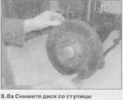 Как снять тормозной диск с ступицы