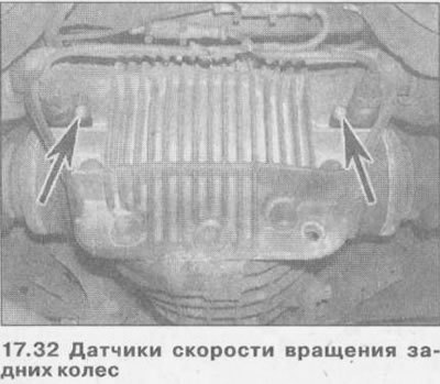 Установка датчика ABS заднего колеса выполняется…