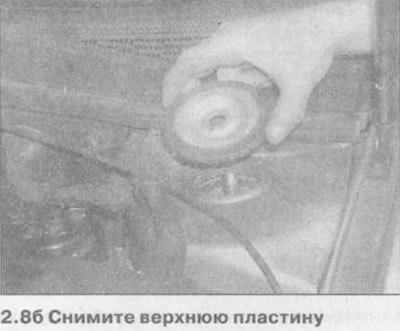 8. Поддерживая стойку, снимите крышку ее верхнего…