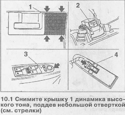 2. Подайте накладку внутренней ручки двери к…