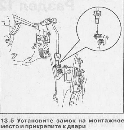 6. Установите ручку открывания двери и при…
