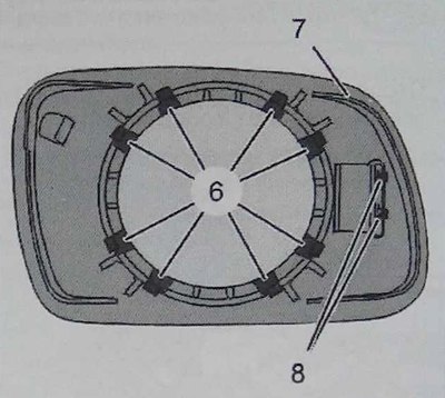Отсоедините электрические соединения (8) (в…