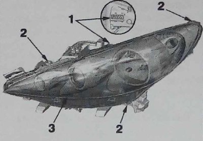 регулировка фар пежо 207