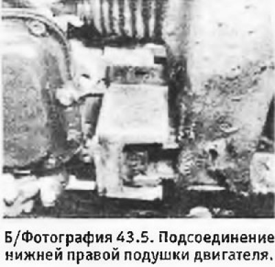 5. Передвинуть двигатель с коробкой и медленно…