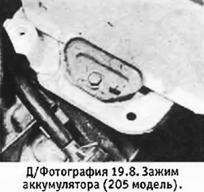 8. Отсоединить от аккумулятора провода, вывернуть…