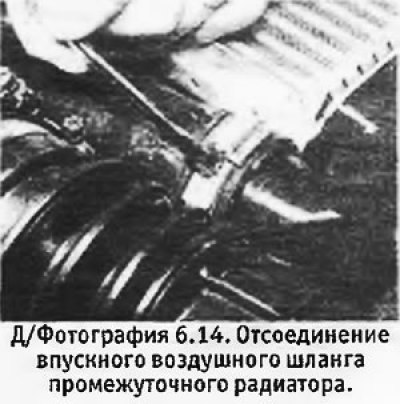 14. Ослабить хомут впускного воздушного шланга и…